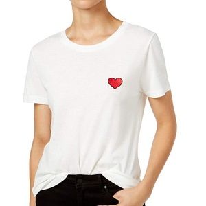Carbon Copy Tee w/Heart NWOT